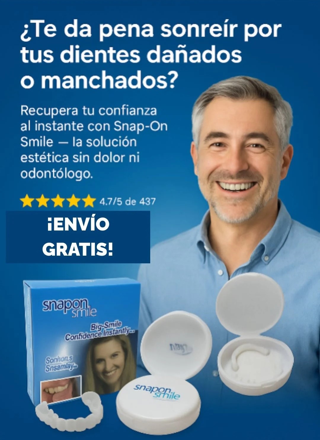 COMBO x2 carillas dentales snapON smile - Sonrisa perfecta asegurada.